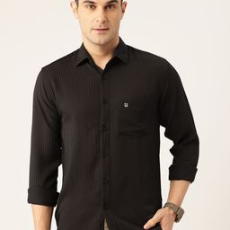 FIFTY TWO Textured Chest Pocket Detail Casual Shirt-image-67