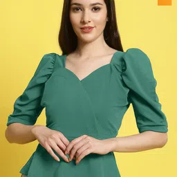 Metronaut Women Pack Of 2 Sweetheart Neck Crop Top-picture-26