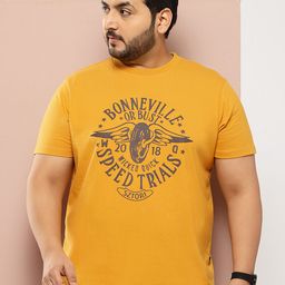 Sztori Men Plus Size Typography Printed Pure Cotton T-shirt-2