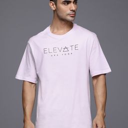 HRX by Hrithik Roshan Typography Printed Pure Cotton Relaxed Fit Yoga T-shirt-image-81