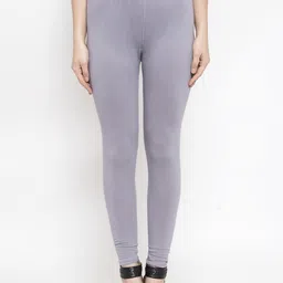TAG 7 Women Grey Solid Ankle-Length Leggings-image-36
