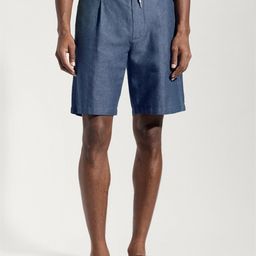 MANGO MAN Slim Fit Linen Cotton Bermuda Shorts-image-57