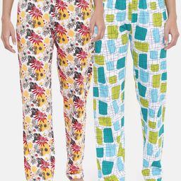 zebu Women Pack Of 2 Printed Lounge Pants-picture-26