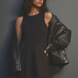 NEXT Ribbed A-Line Midi Dress-image-54