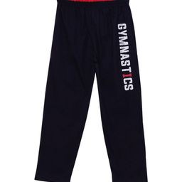 SWEET ANGEL Boys Navy Blue & White Printed Straight-Fit Track Pants-image-94