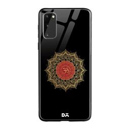 DailyObjects Black & Brown OM Aura Samsung Galaxy S20 Shock Absorbent Glass Case-12