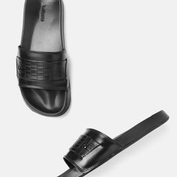 Van Heusen Men Sliders With Croc Textured Detail-image-42