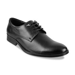 Metro Men Black Leather Formal Derbys-image-31
