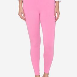 Vami Women Pink Solid Ankle-Length Leggings-41