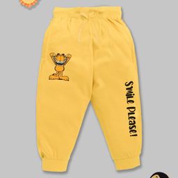 YK X Minute Mirth Boys Garfield Printed Pure Cotton Joggers-image-51