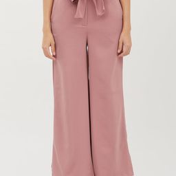 Harpa Women Pink Smart Regular Fit Solid Parallel Trousers-image-50