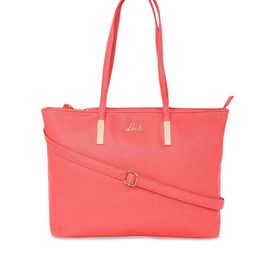 Lavie Coral Pink Solid Shoulder Bag-44