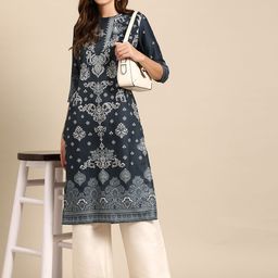 Anouk Women Ethnic Motifs Printed Straight Kurta-picture-53