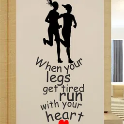 rawpockets Multicolour PVC Motivation Quotes Wall Sticker 45x120-image-90