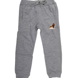 Disney by Wear Your Mind Kids Grey Melange Solid Pure Cotton Joggers-picture-43