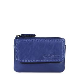 CALFNERO Unisex Blue Solid Genuine Leather Zip Around Wallet-picture-16
