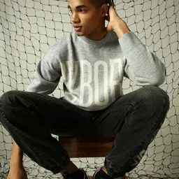 Hubberholme Men Typography Printed Pullover-picture-34