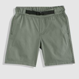 YK Boys Olive Green Pure Cotton Solid Shorts-image-78