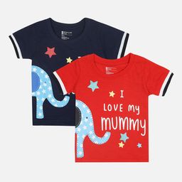 Bodycare First Boys Pack of 2 Printed Round Neck T-shirts-12