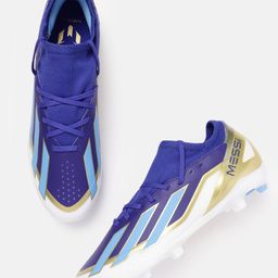 ADIDAS Unisex Striped Detail Round-Toe X Crazyfast Messi League FG Football Shoes-image-6