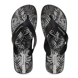 iPanema Men Black & Off-White Printed Thong Flip-Flops-32