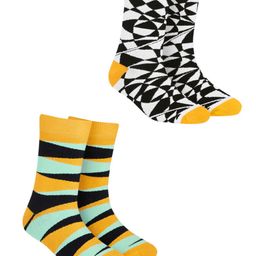 Dynamocks Unisex Pack of 2 Mirage & Hunk Patterned Socks-21