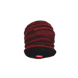 FabSeasons Red & Black Self Design Beanie-picture-38