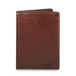 CALFNERO Unisex Brown Solid Passport Holder-image-78