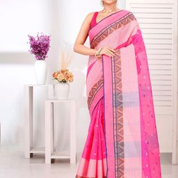 DipDiya Woven Design Pure Cotton Taant Saree-picture-11