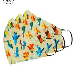 Tossido Unisex Pack Of 3 Blue 3 Ply Premium Cotton Printed Masks-6