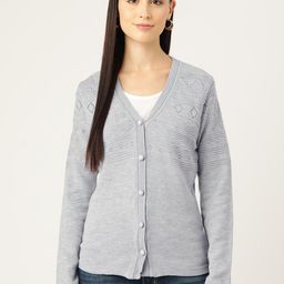 American Eye Acrylic Self-Design Cardigan-image-23