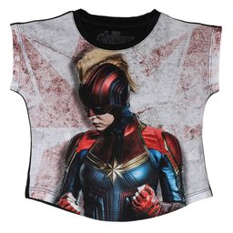 Marvel by Wear Your Mind Girls Off-White Printed Top-image-43