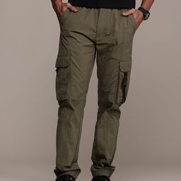 WROGN Men Straight Fit Cargos Trousers-image-58
