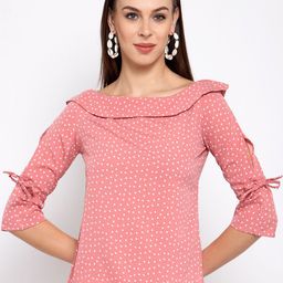 Style quotient Pink Printed Top-35