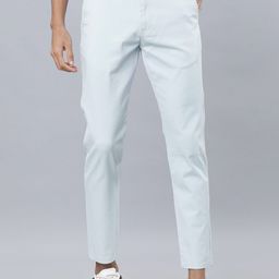 HIGHLANDER Men Blue Slim Fit Solid Regular Trousers-image-102