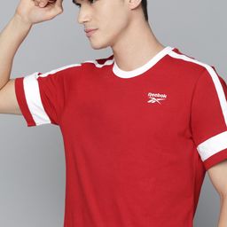Reebok Classic Men Red Wardrobe Color Essentials Pure Cotton T-shirt-image-66