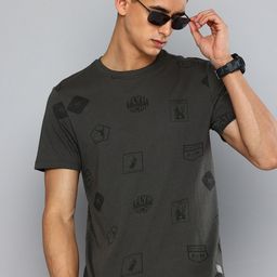 Flying Machine Graphic Printed Pure Cotton T-shirt-image-59