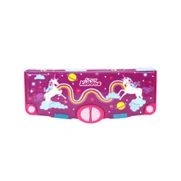 Smily Kiddos Kids Purple Pink And White Pop Out Pencil Box-Rainbow Unicorn Theme-10