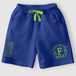 CODEZ Boys Typography Printed Cotton Shorts-54