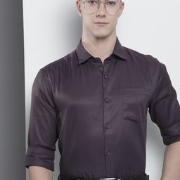 Luxe by TIGC Men Solid Slim Fit Opaque Formal Shirt-image-55