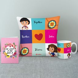 Archies Multicoloured Rakhi Combo Gift Set-image-47