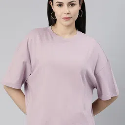 Huetrap Drop-Shoulder Sleeves Boxy T-shirt-image-87