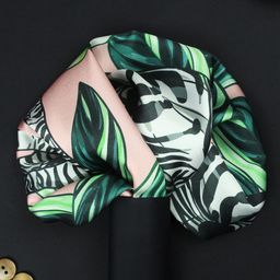 House of Pataudi Zebra Stripes Printed Silk Pocket Squares-image-55