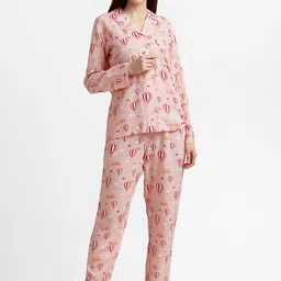 DRAPE IN VOGUE Women Pink Printed Night suit-image-38