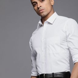 Raymond Pure Cotton Slim Fit Printed Formal Shirt-image-35