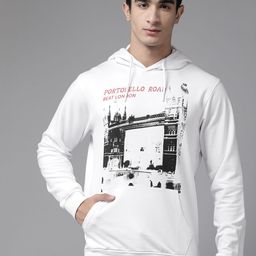 BEAT LONDON by PEPE JEANS Pure Cotton Printed Hooded Sweatshirt-image-56