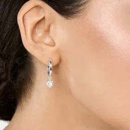 MINUTIAE Silver-Toned Geometric Studs Earrings-6