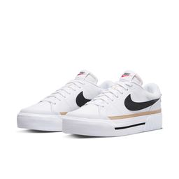 Nike Women White Court Legacy Leather Sneakers-49