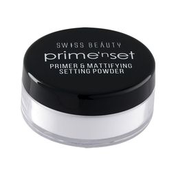 SWISS BEAUTY Prime'nSet Primer & Mattifying Setting Powder with SPF15 - 10g image 1