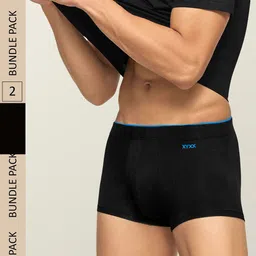 XYXX Men Solid Pack Of 2 Uno IntelliSoft Micro Modal Trunk-picture-5